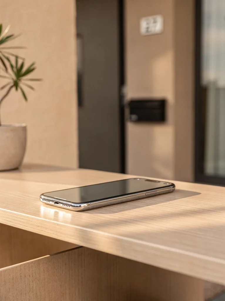 Cleanly installed mobile phone repair component shown complete and working in West Perth.